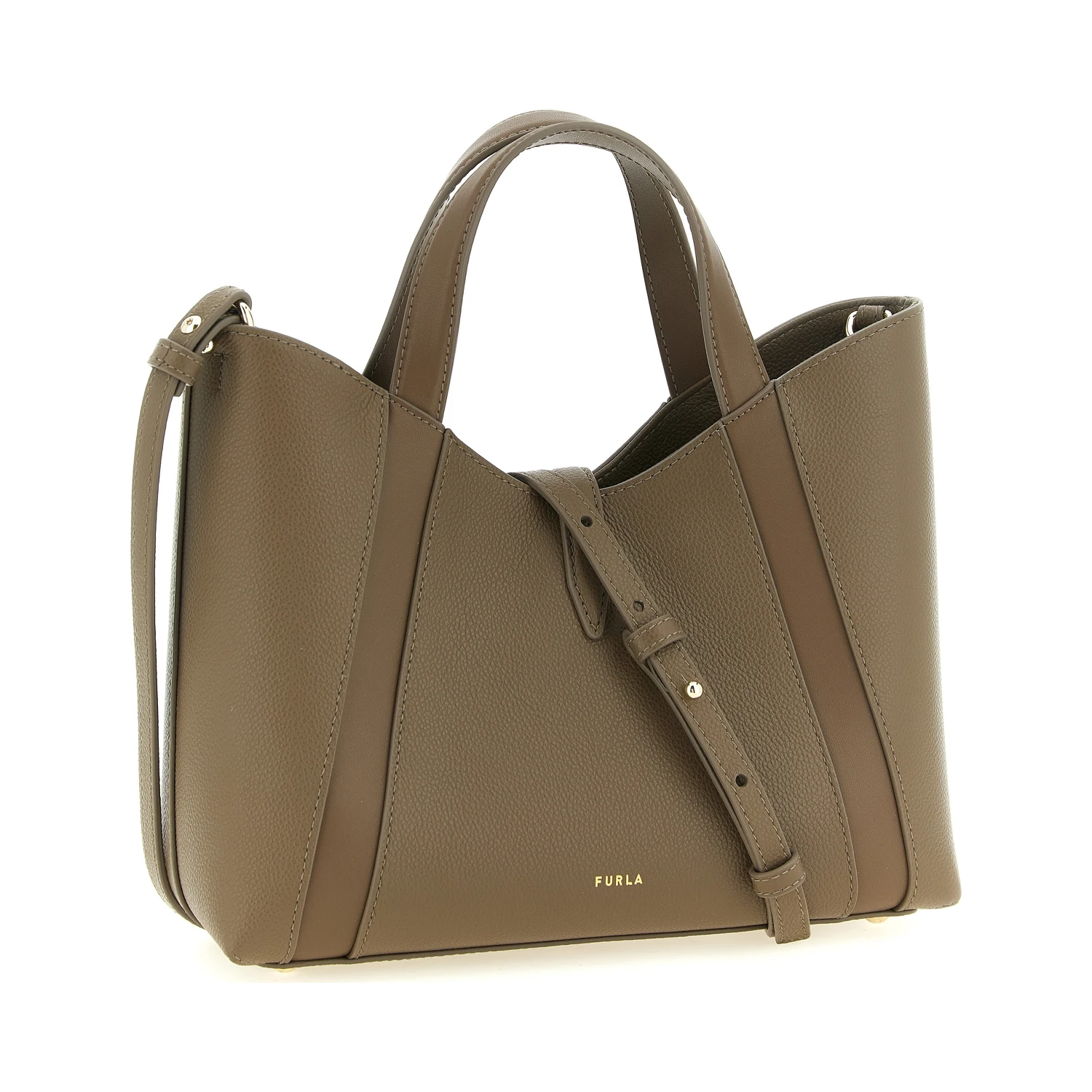 Gray Calfskin Tote Bag