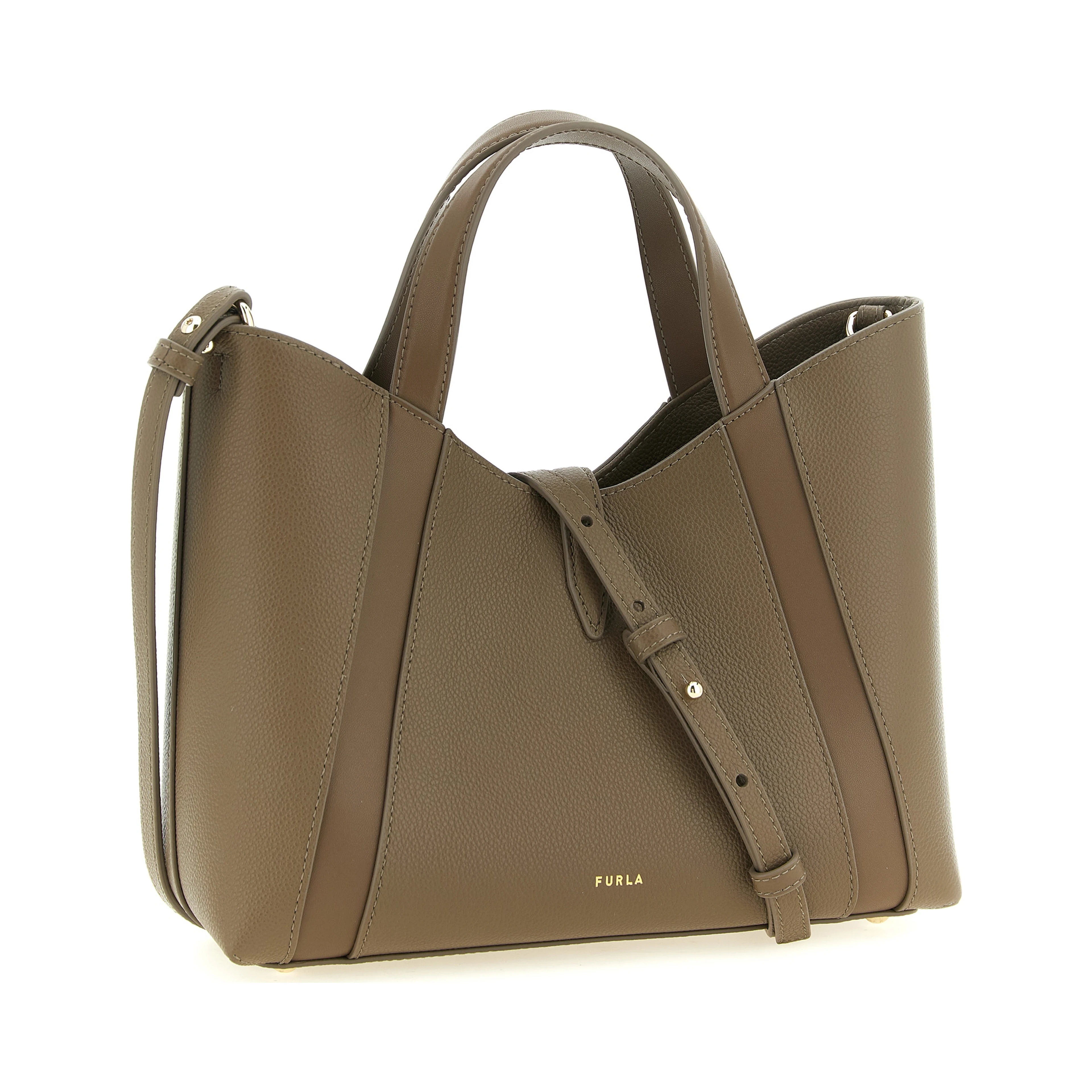 Gray Calfskin Tote Bag