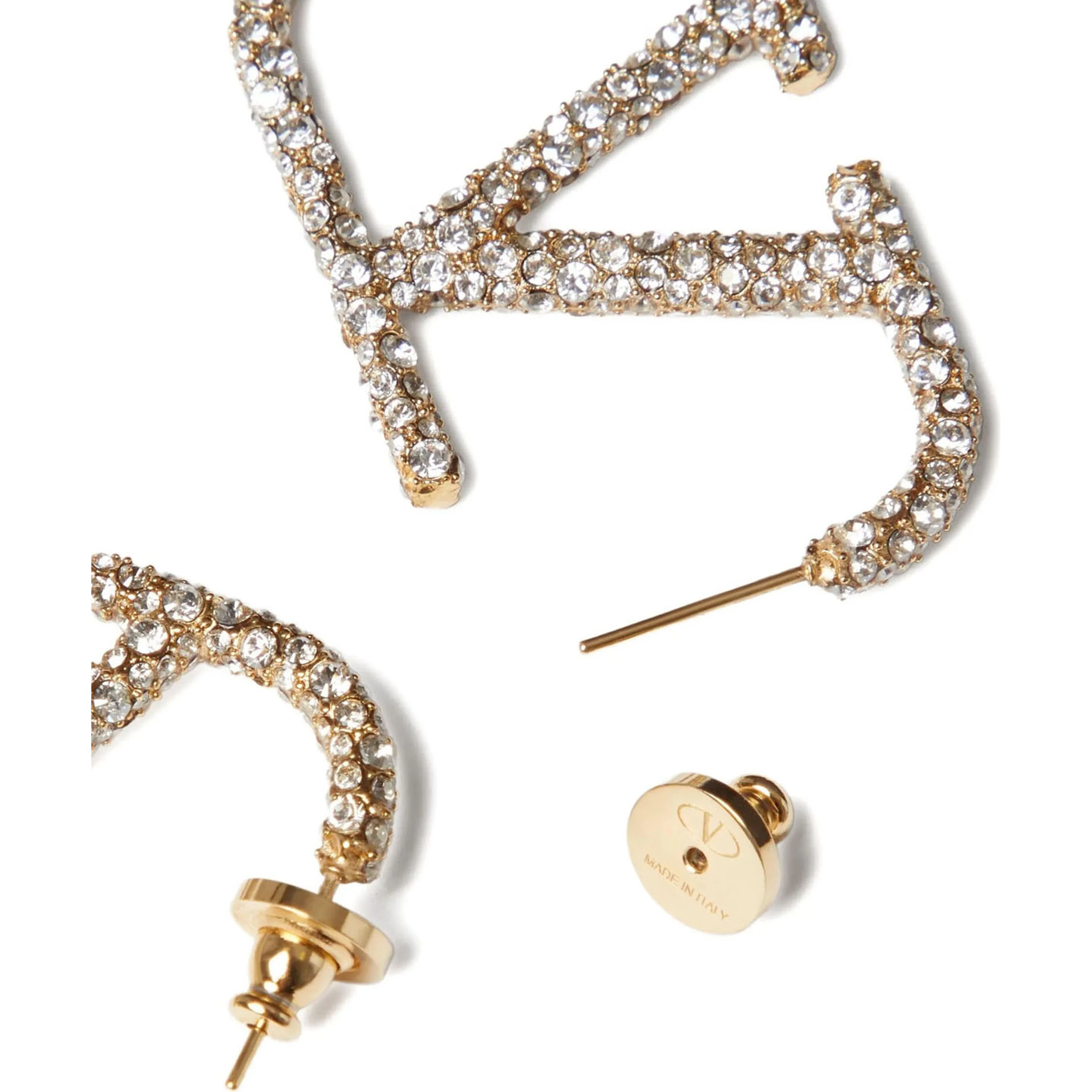 Gold Brass Earrings
