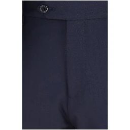 Blue Wool Oves Aries Two-Piece Suit