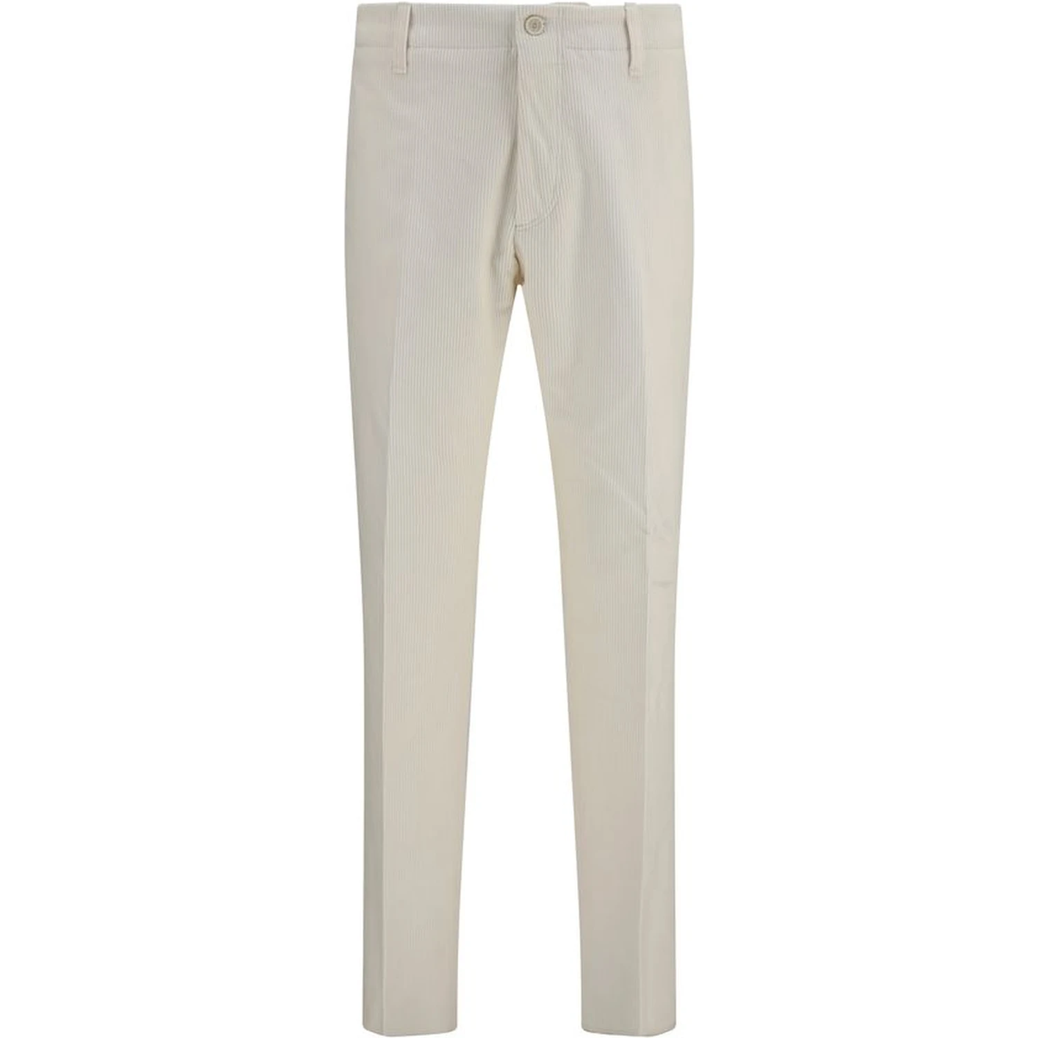 Beige Viscose Casual Pants