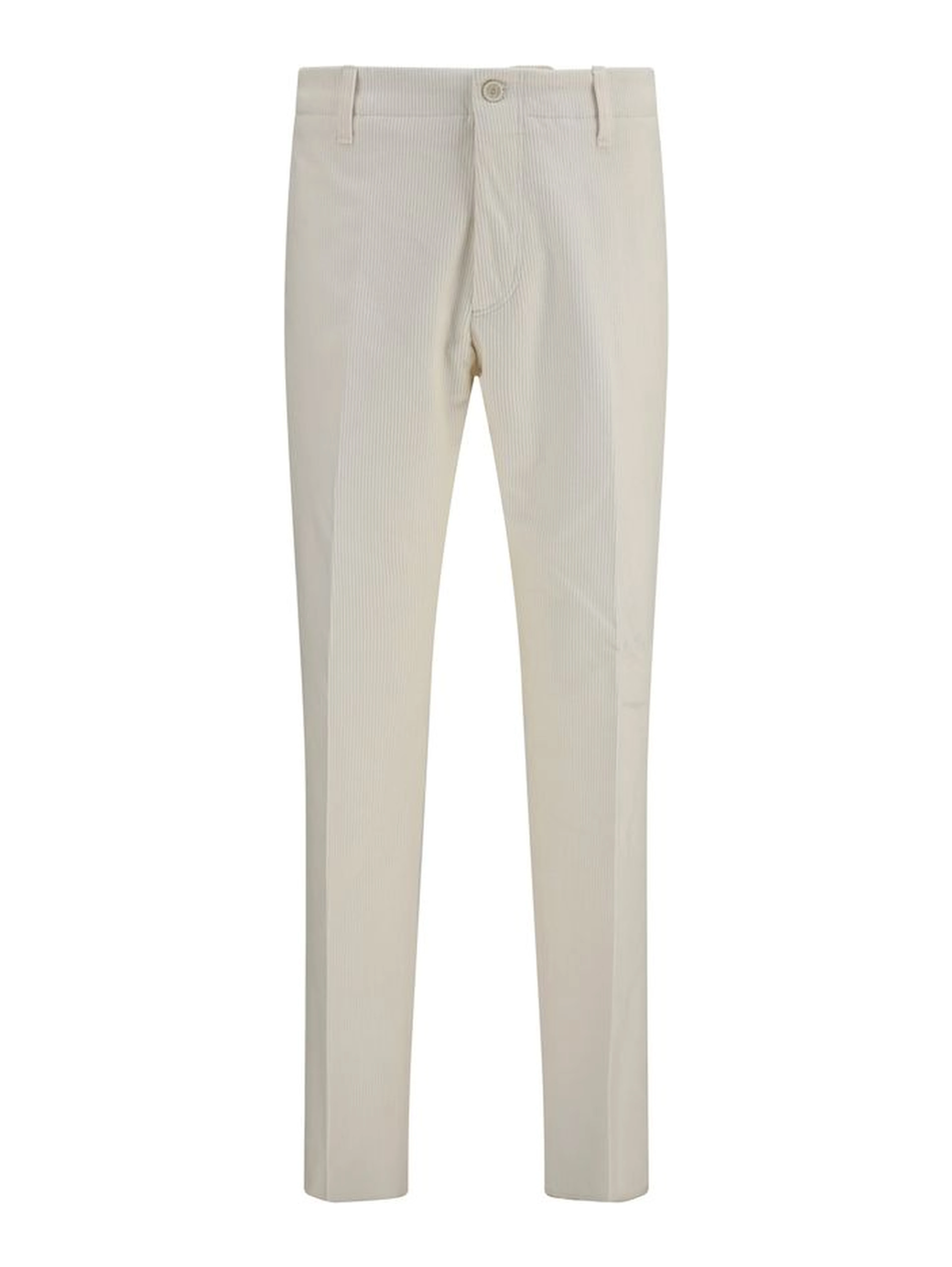 Beige Viscose Casual Pants