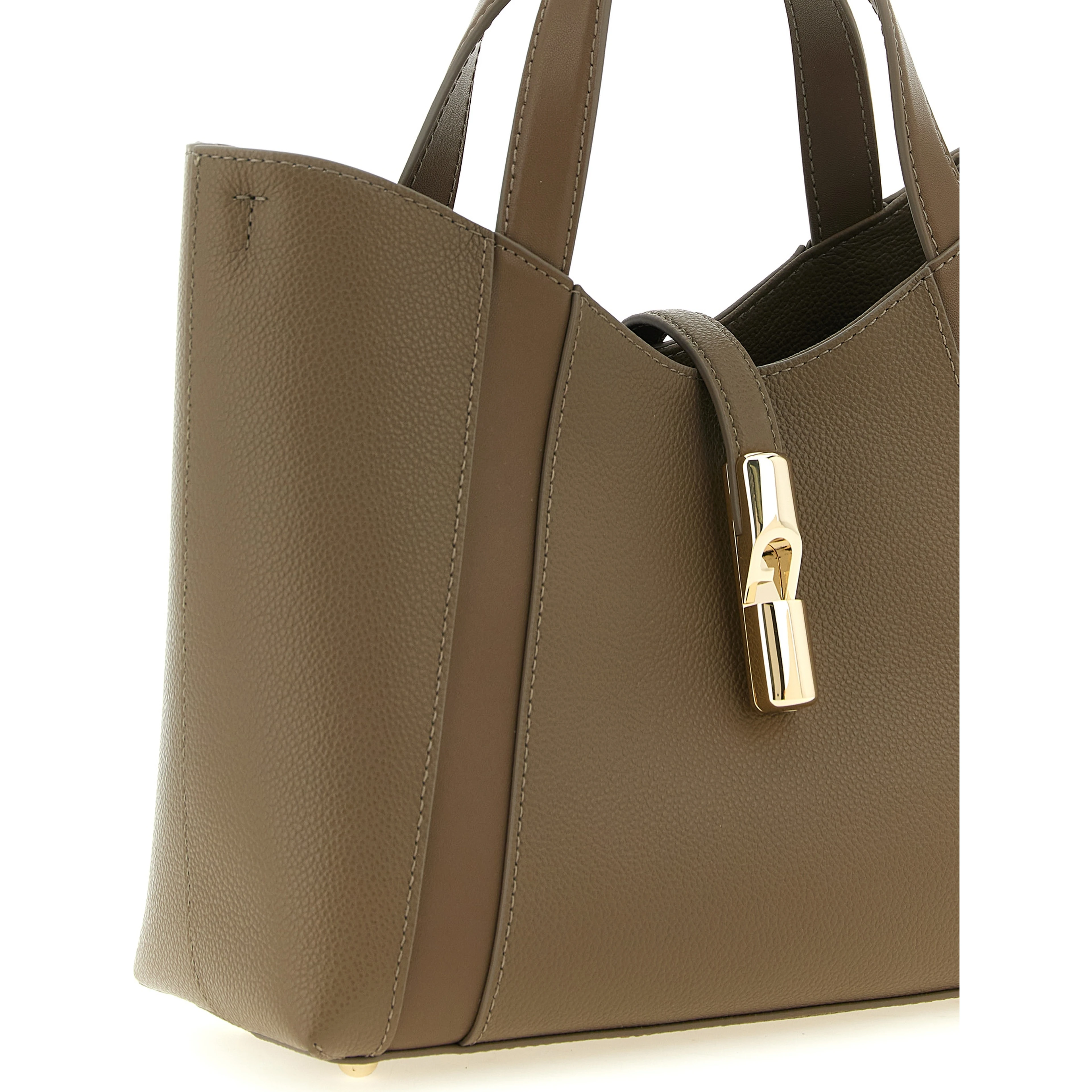 Gray Calfskin Tote Bag