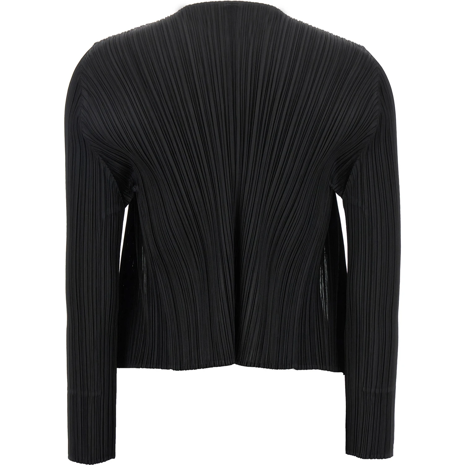 Black Polyester Cardigan