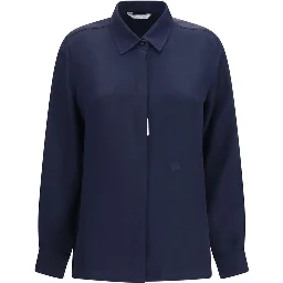 Blue Silk Shirt