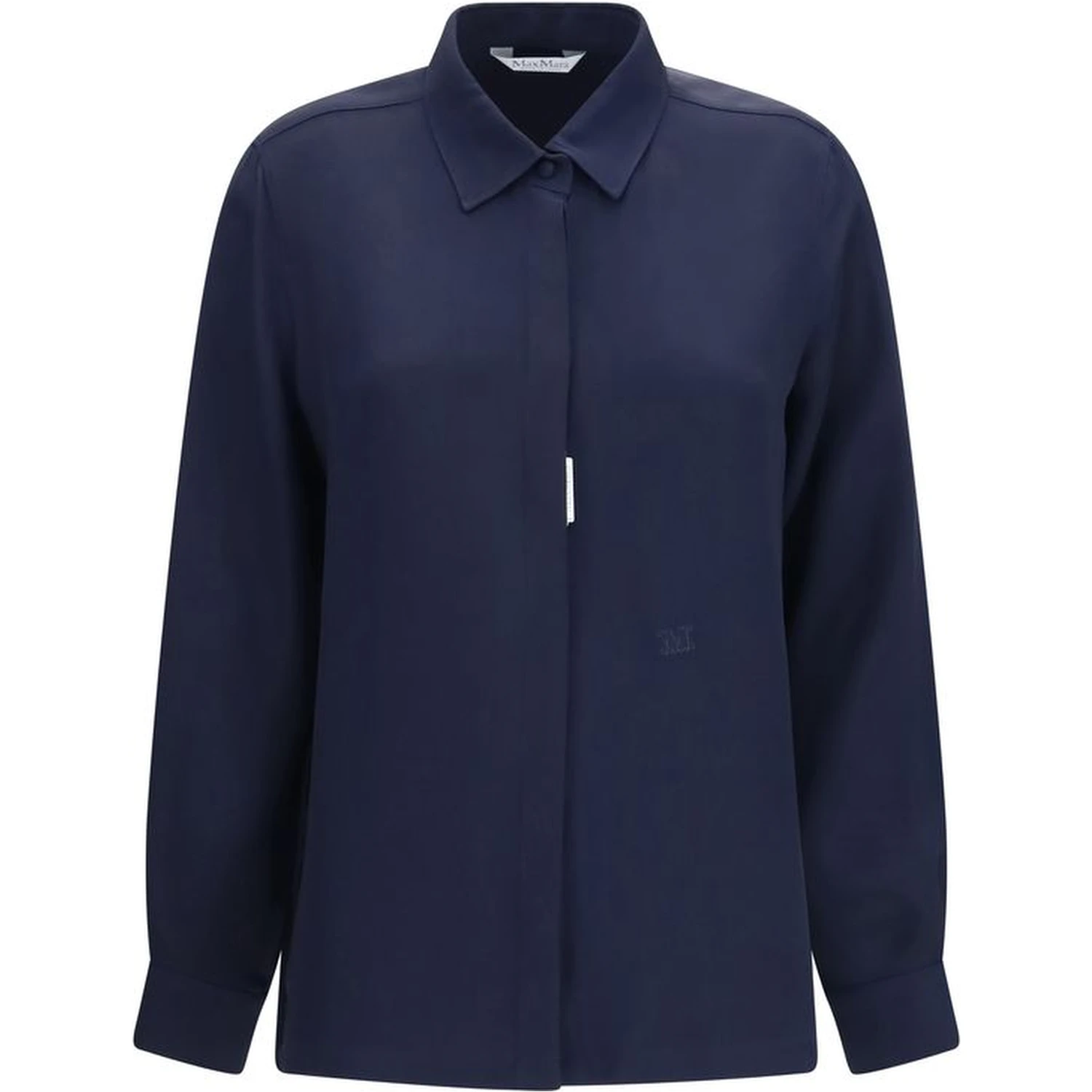 Blue Silk Shirt