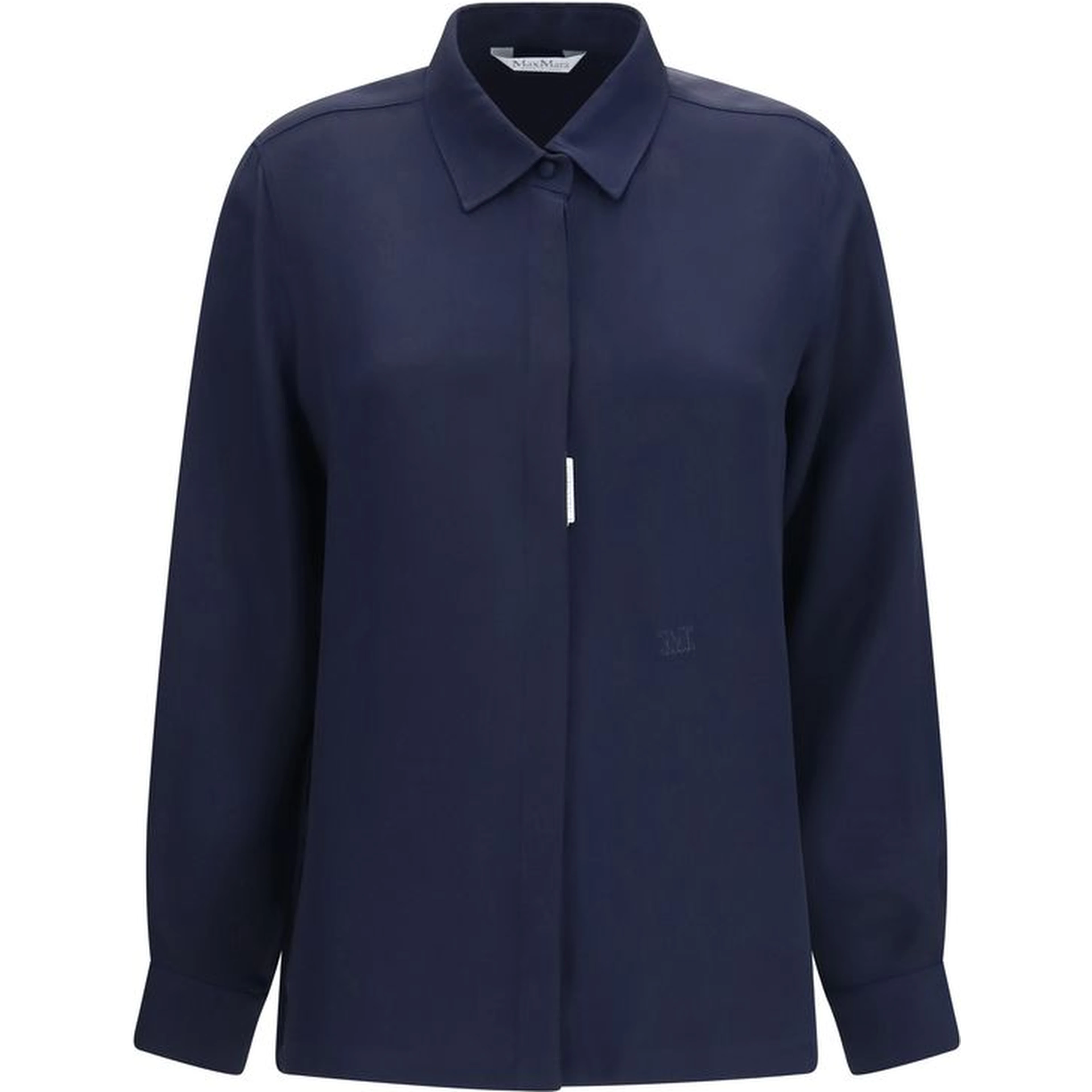 Blue Silk Shirt