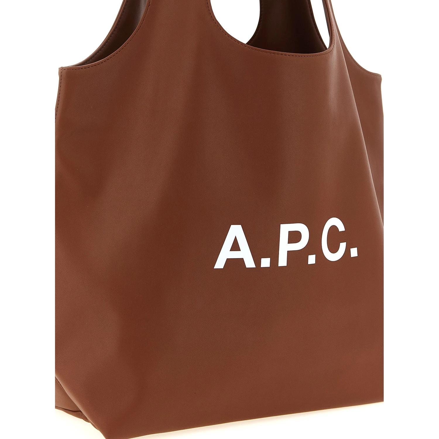 Brown Polyester Tote Bag