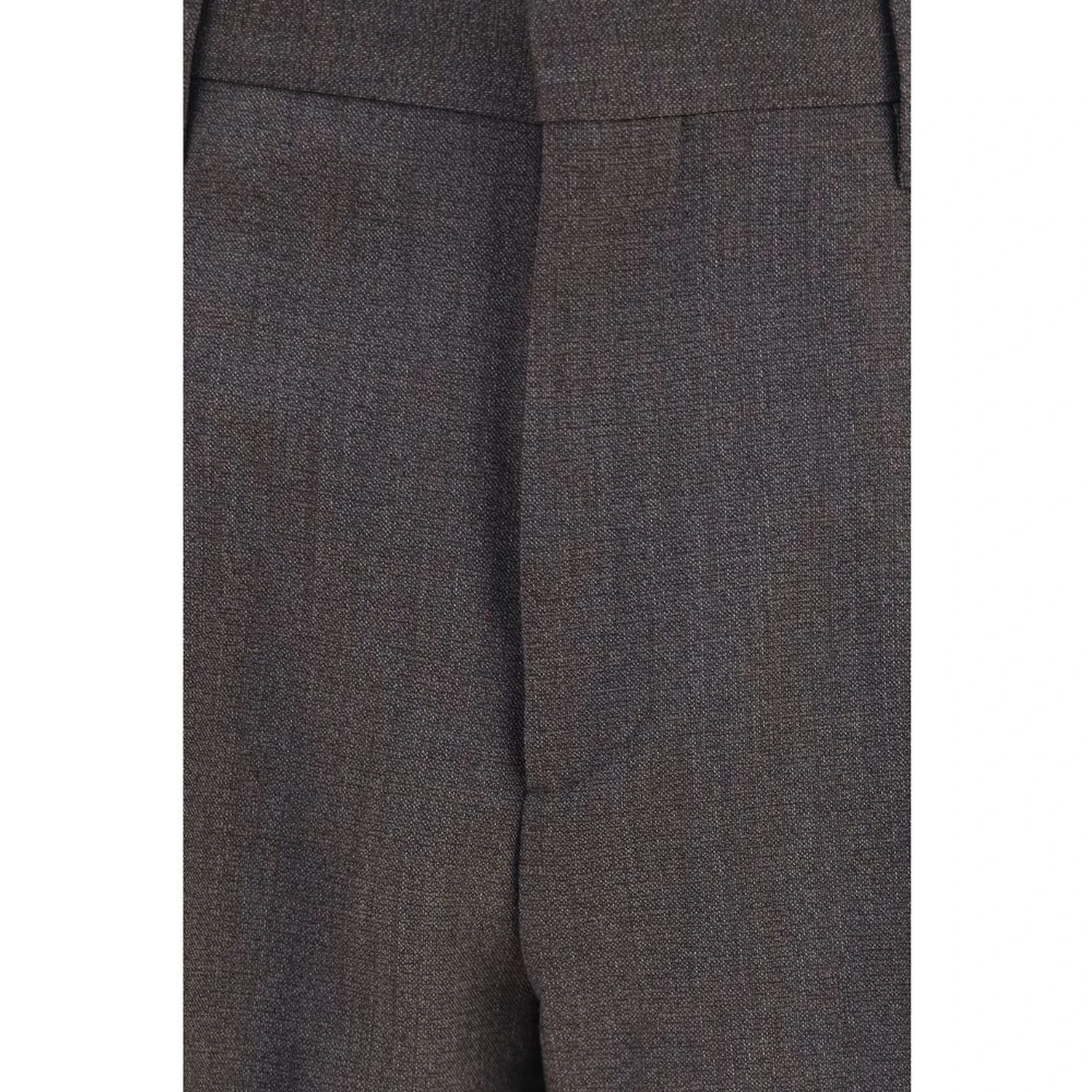 Gray Viscose Dress Pants