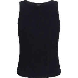 Black Viscose Tank Tops