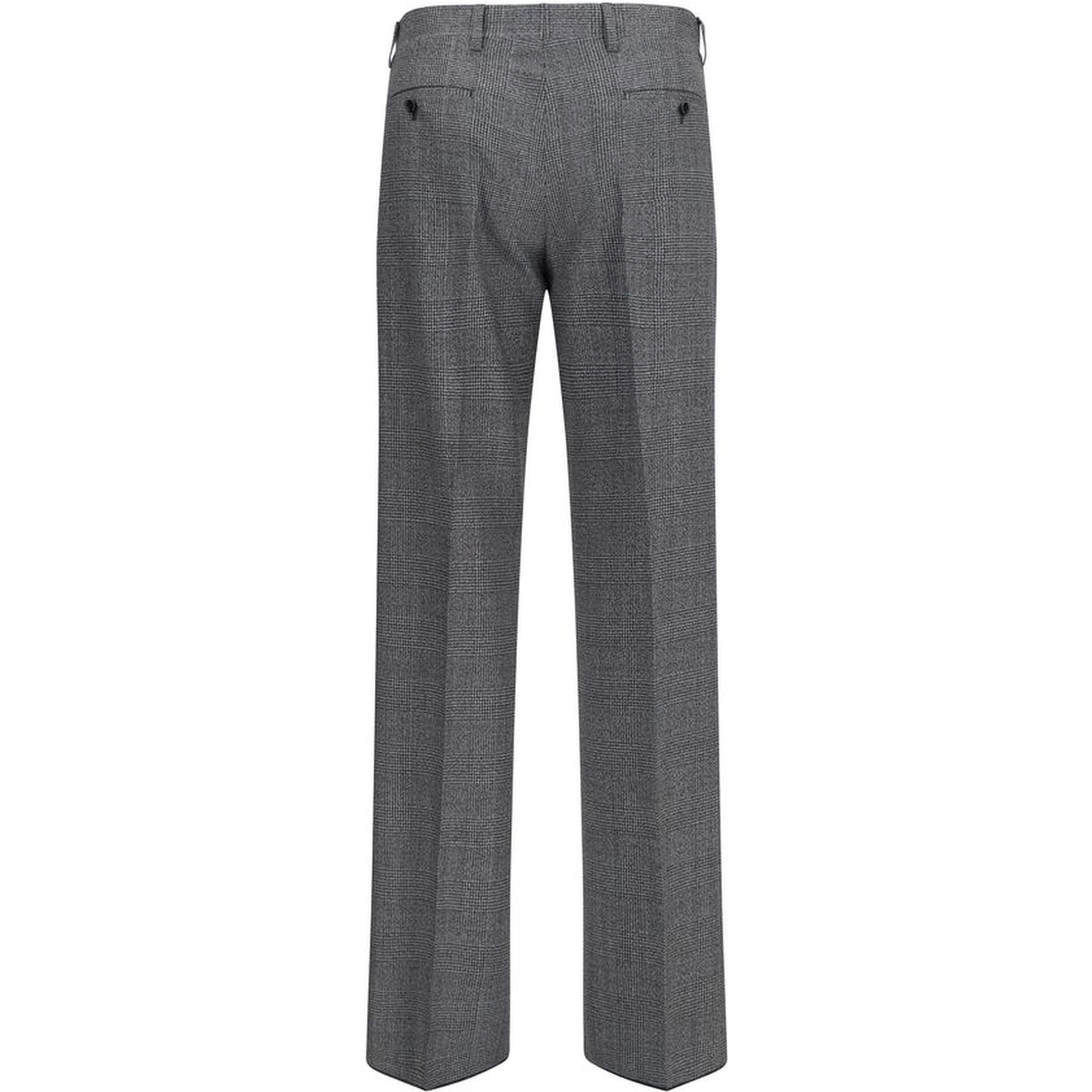 Gray Polyester Dress Pants