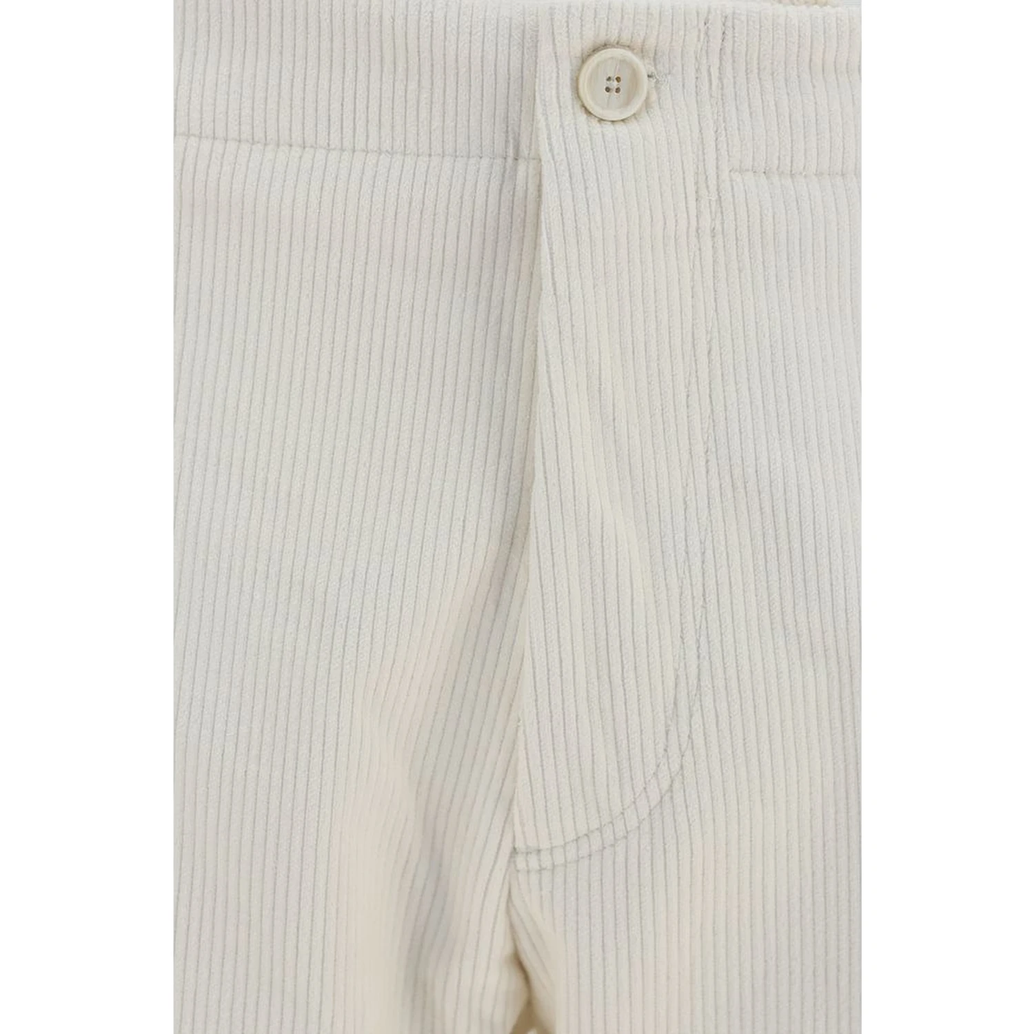 Beige Viscose Casual Pants