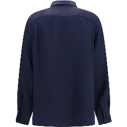 Blue Silk Shirt