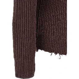 Brown Cotton Cardigan