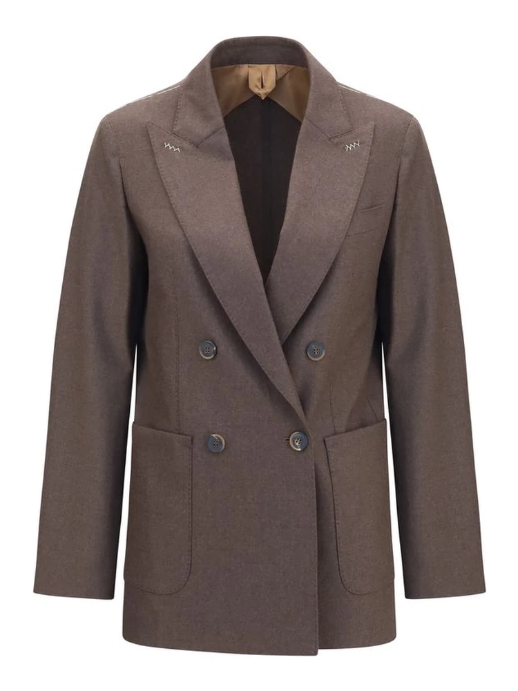 Brown Cashmere Blazer