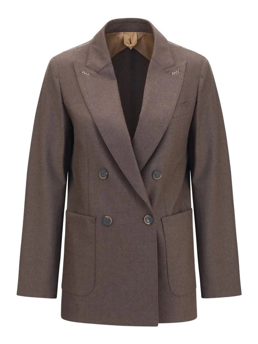 Brown Cashmere Blazer