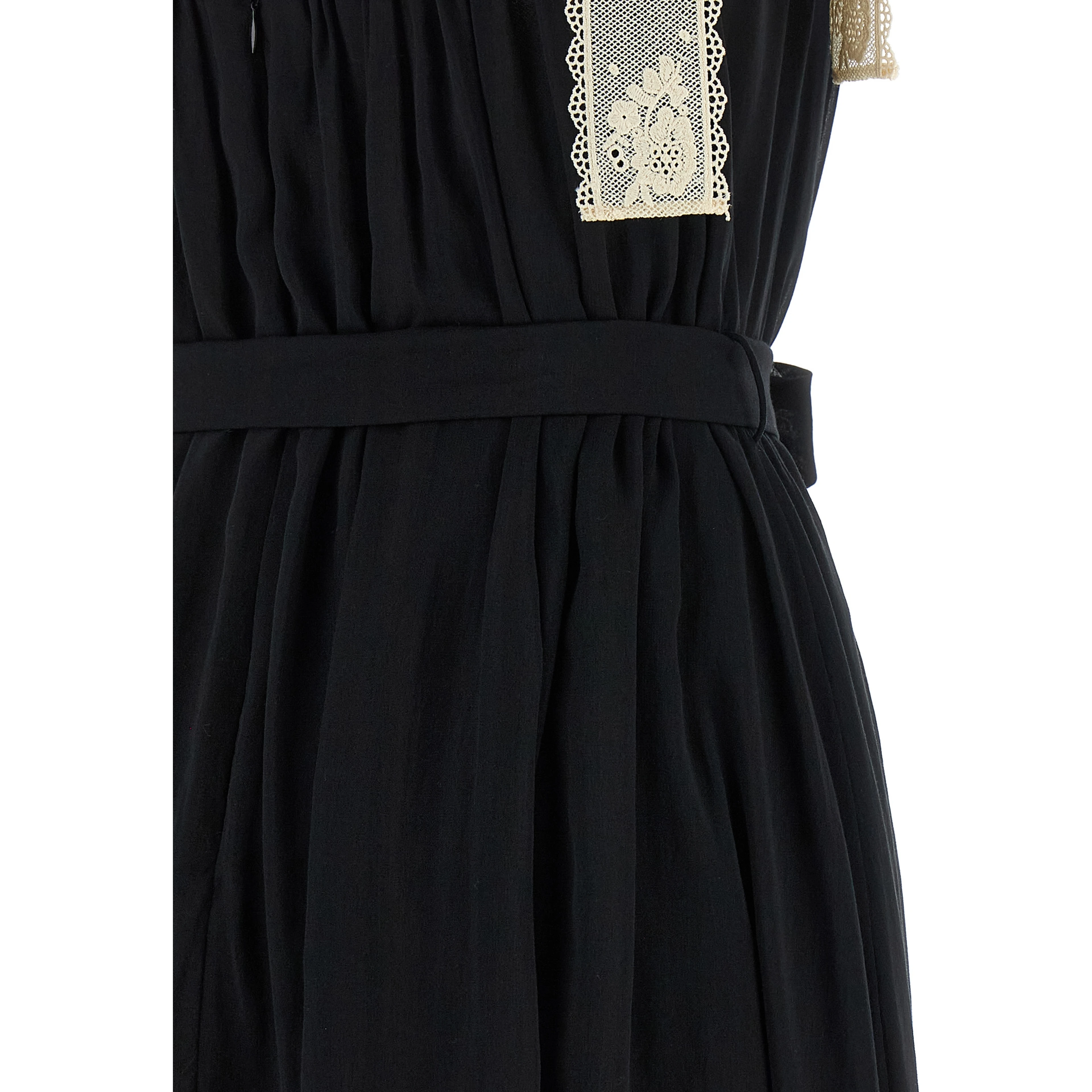 Bicolor Cotton Long Dress