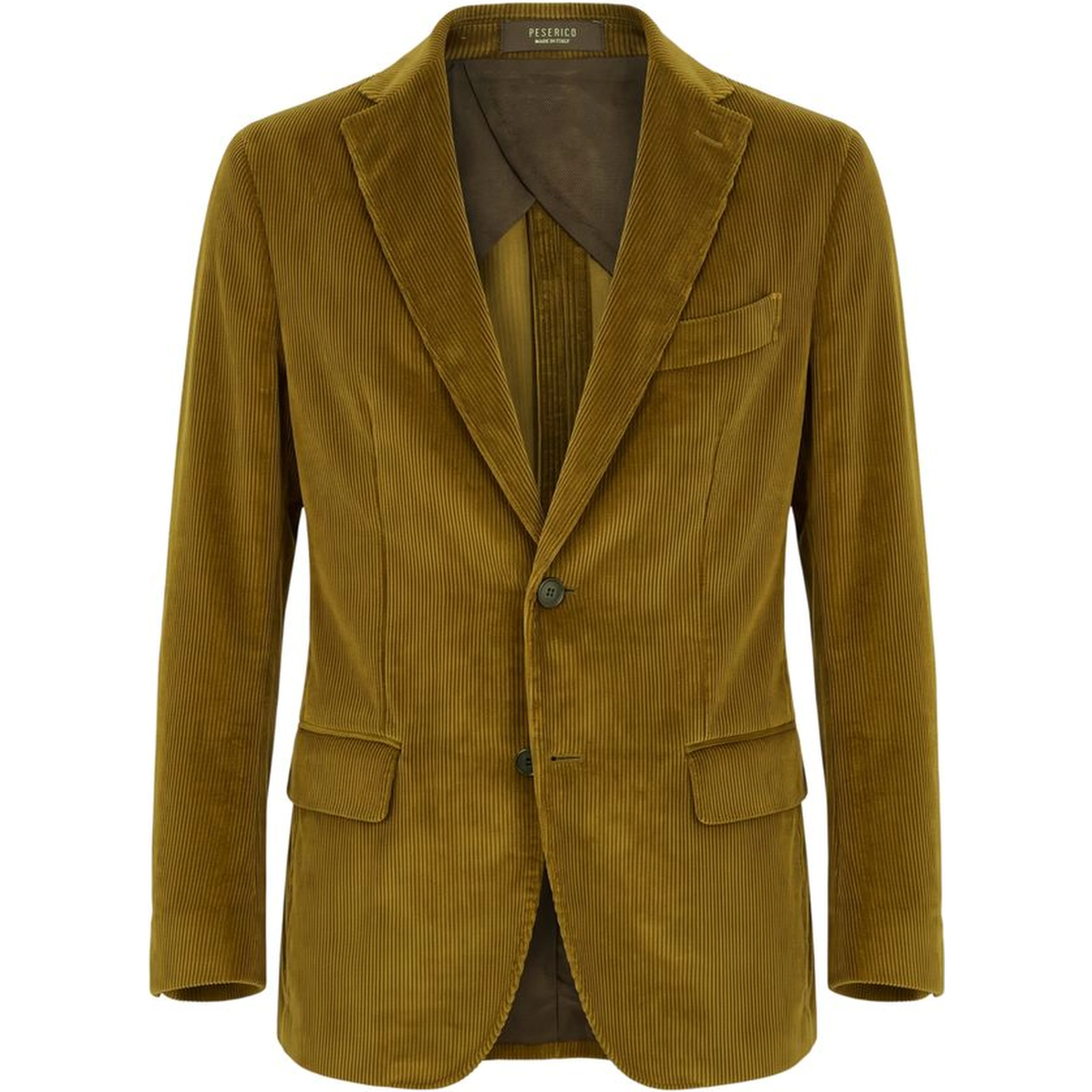 Green Cotton Men Jacket