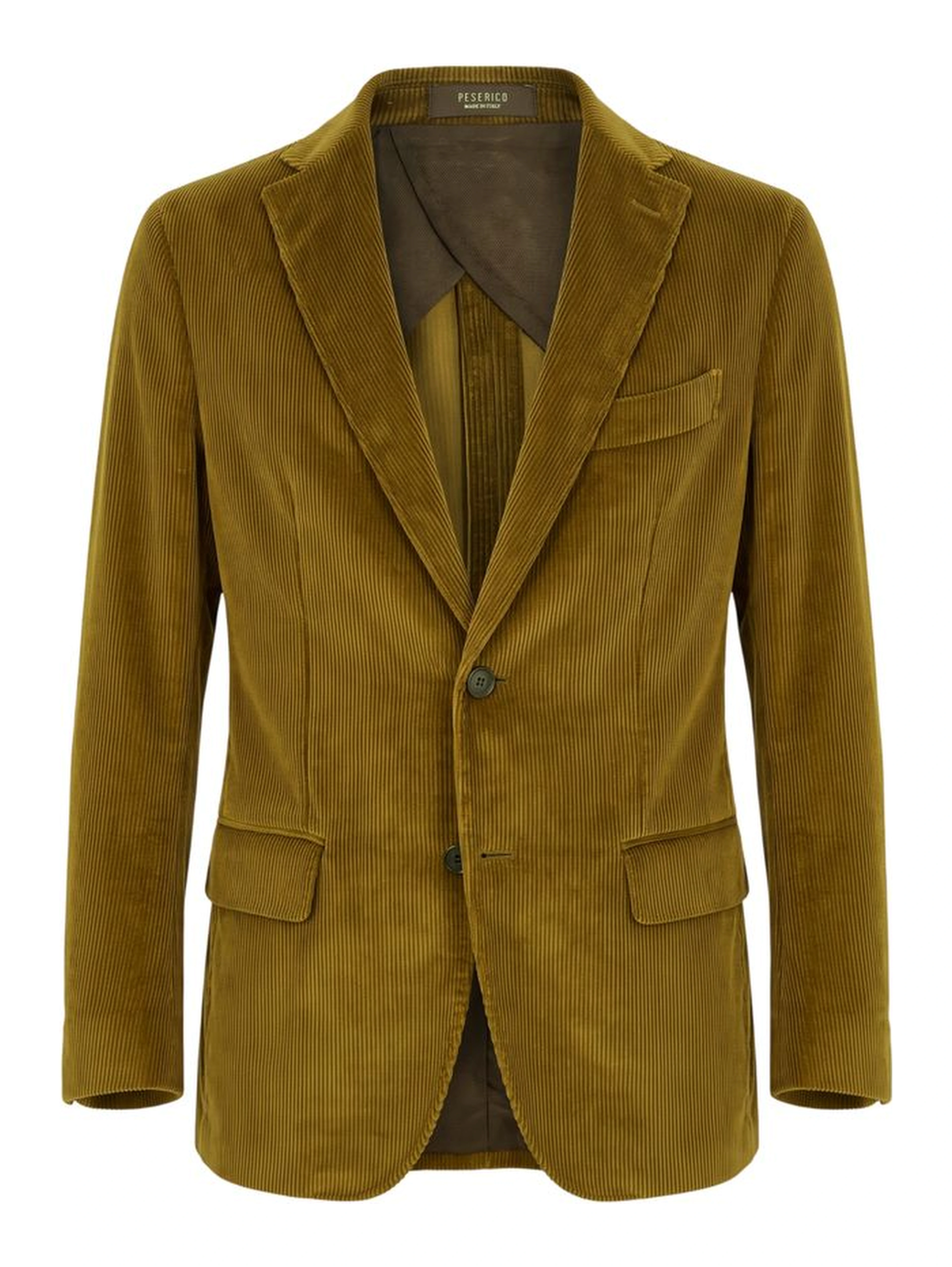 Green Cotton Men Jacket