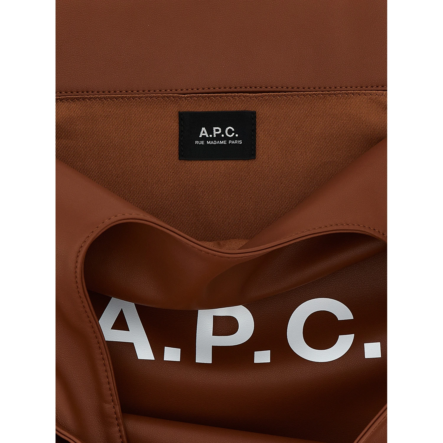 Brown Polyester Tote Bag