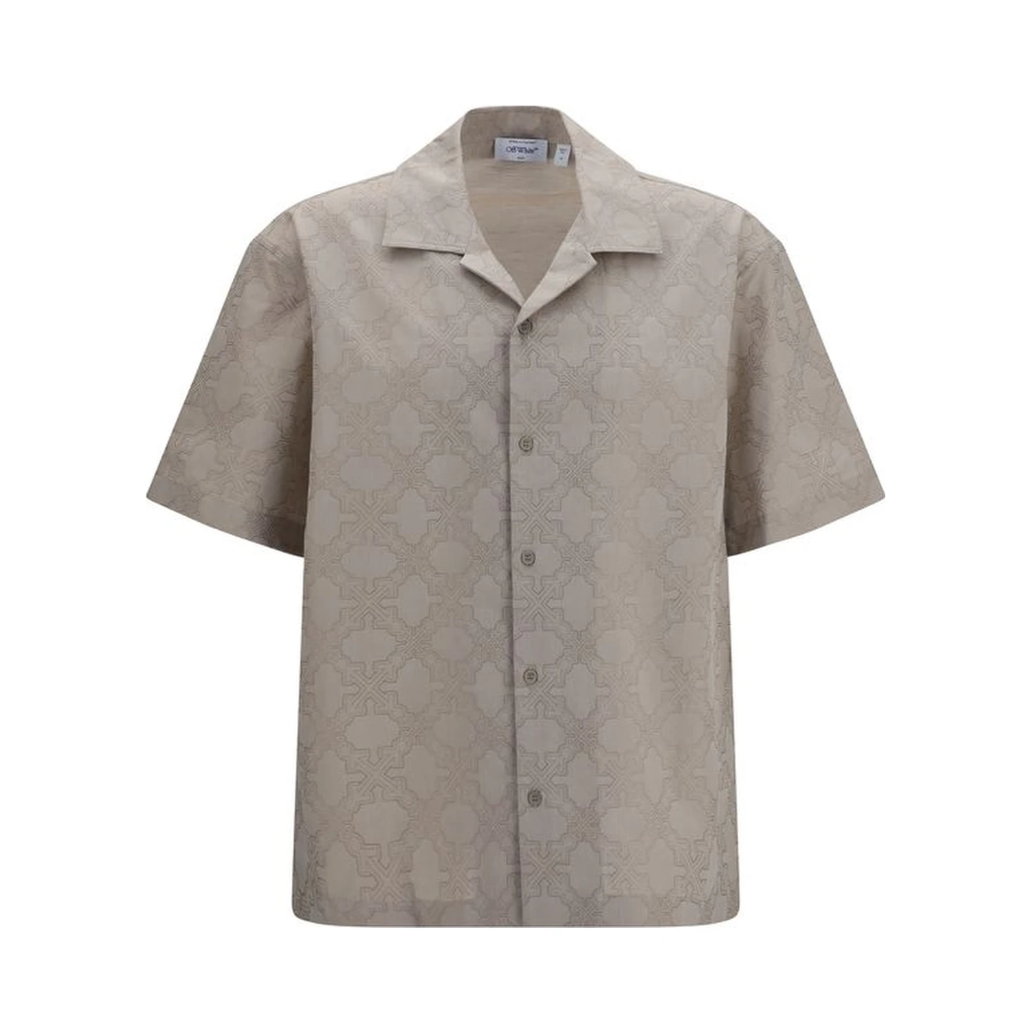 Beige Cotton Pattern Shirt