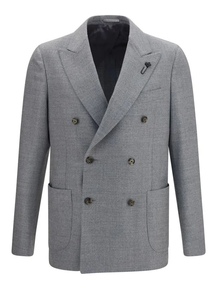 Gray Wool Oves Aries Full-Length Jacket