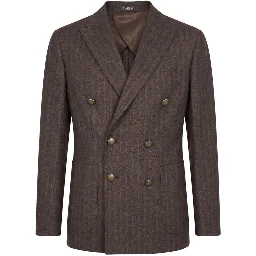 Brown Wool Men Jacket