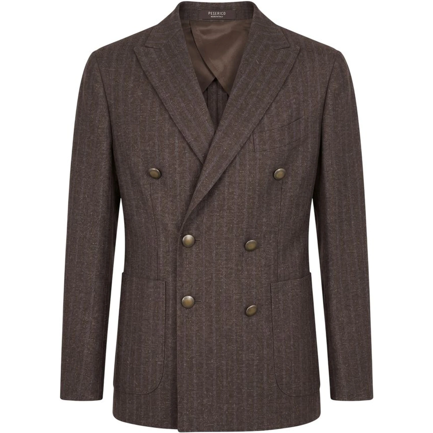 Brown Wool Men Jacket