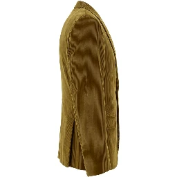 Green Cotton Men Jacket