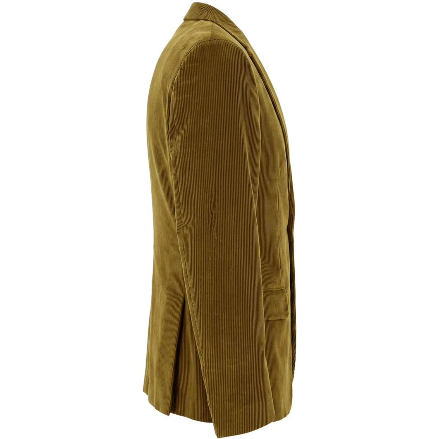 Green Cotton Men Jacket