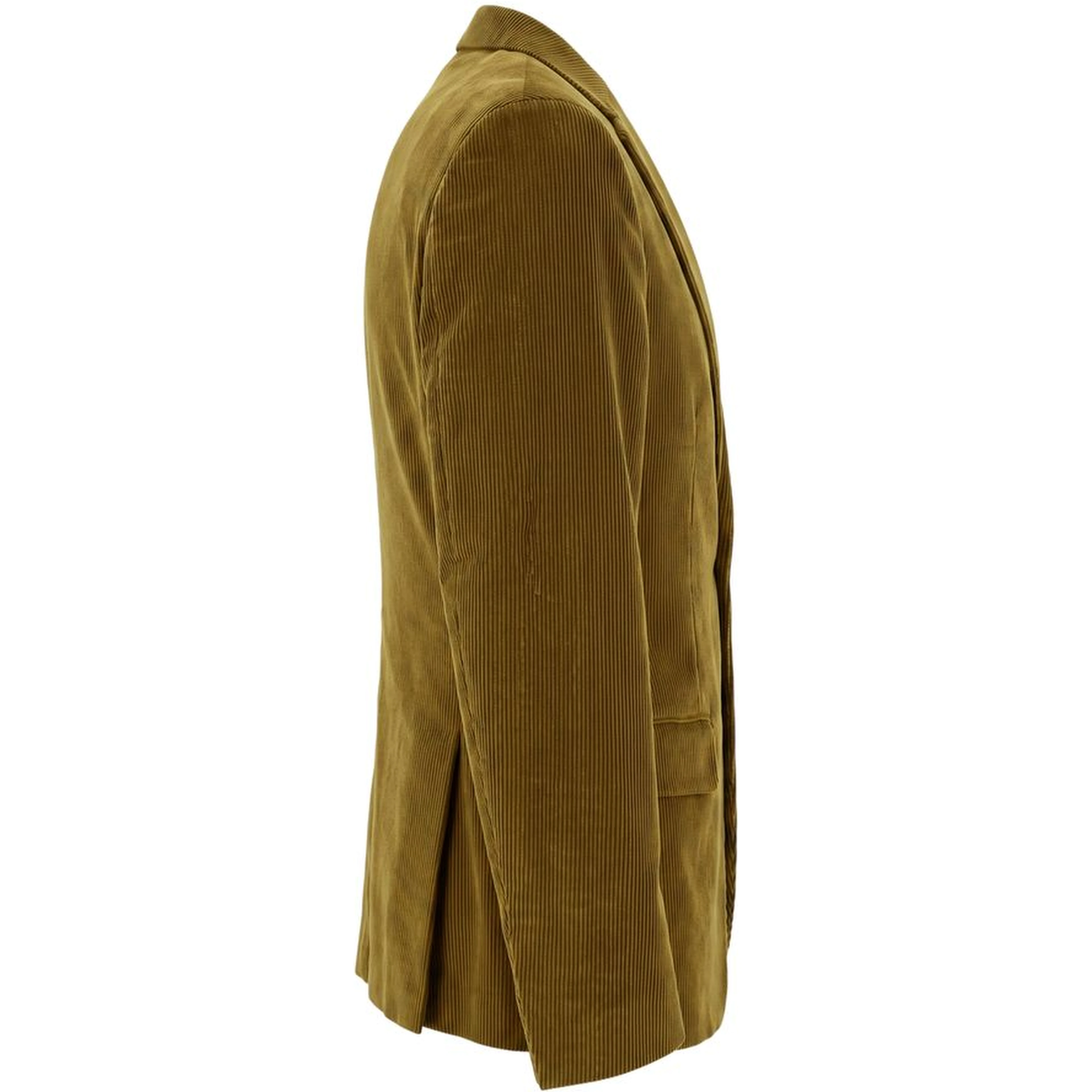 Green Cotton Men Jacket
