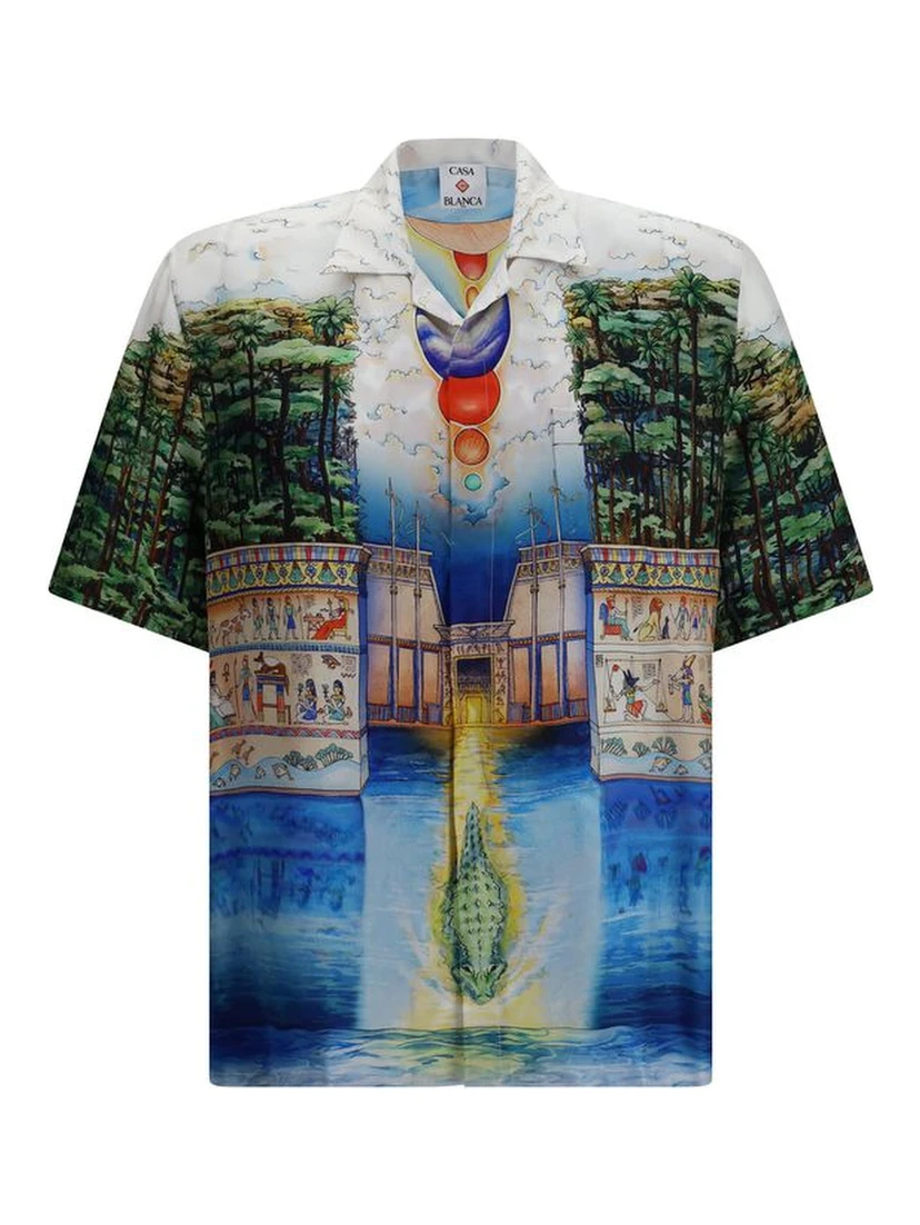 Multicolor Silk Pattern Shirt