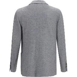 Gray Wool Oves Aries Full-Length Jacket
