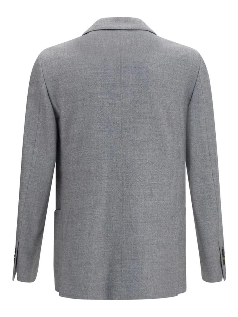 Gray Wool Oves Aries Full-Length Jacket