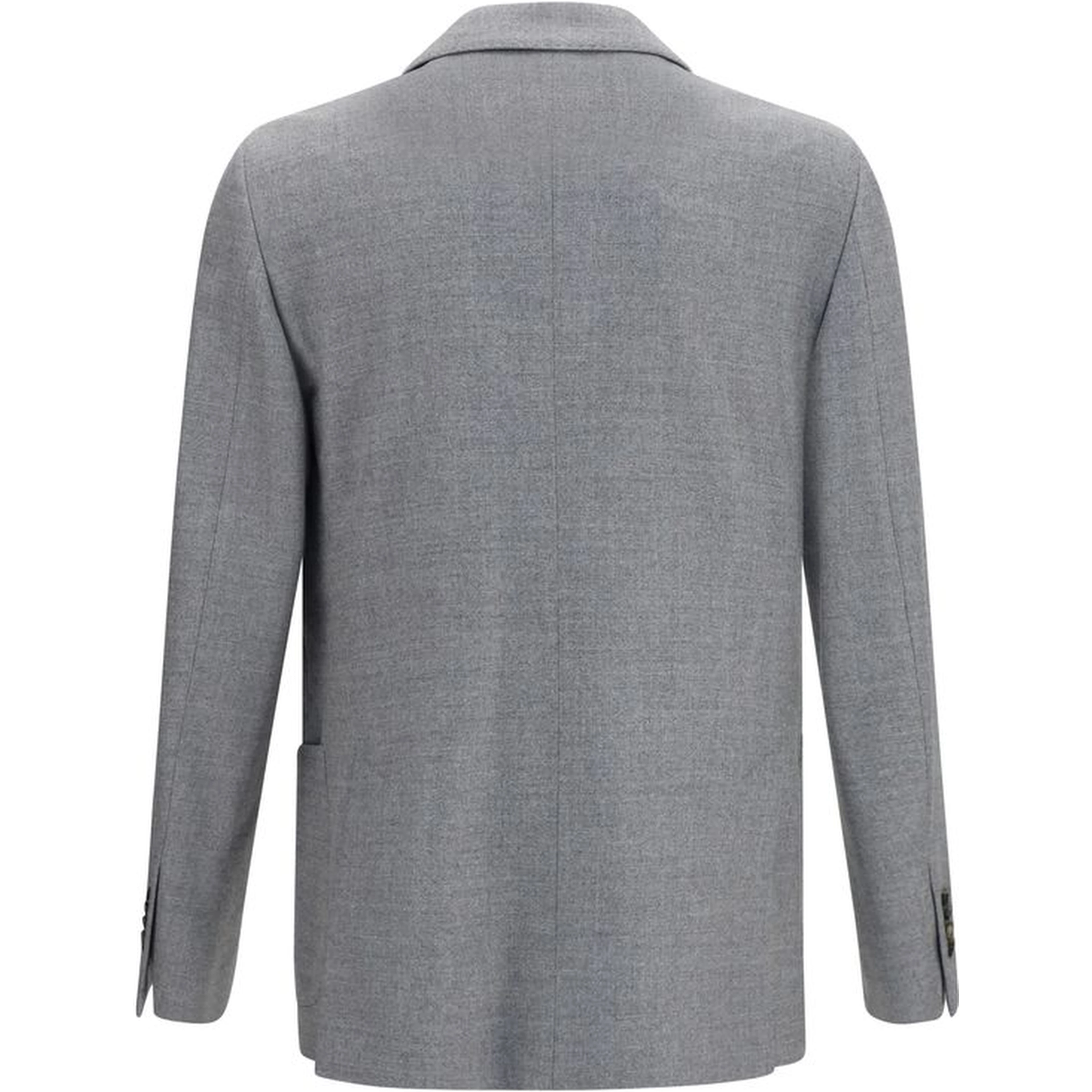 Gray Wool Oves Aries Full-Length Jacket