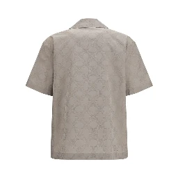 Beige Cotton Pattern Shirt