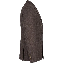 Brown Wool Men Jacket