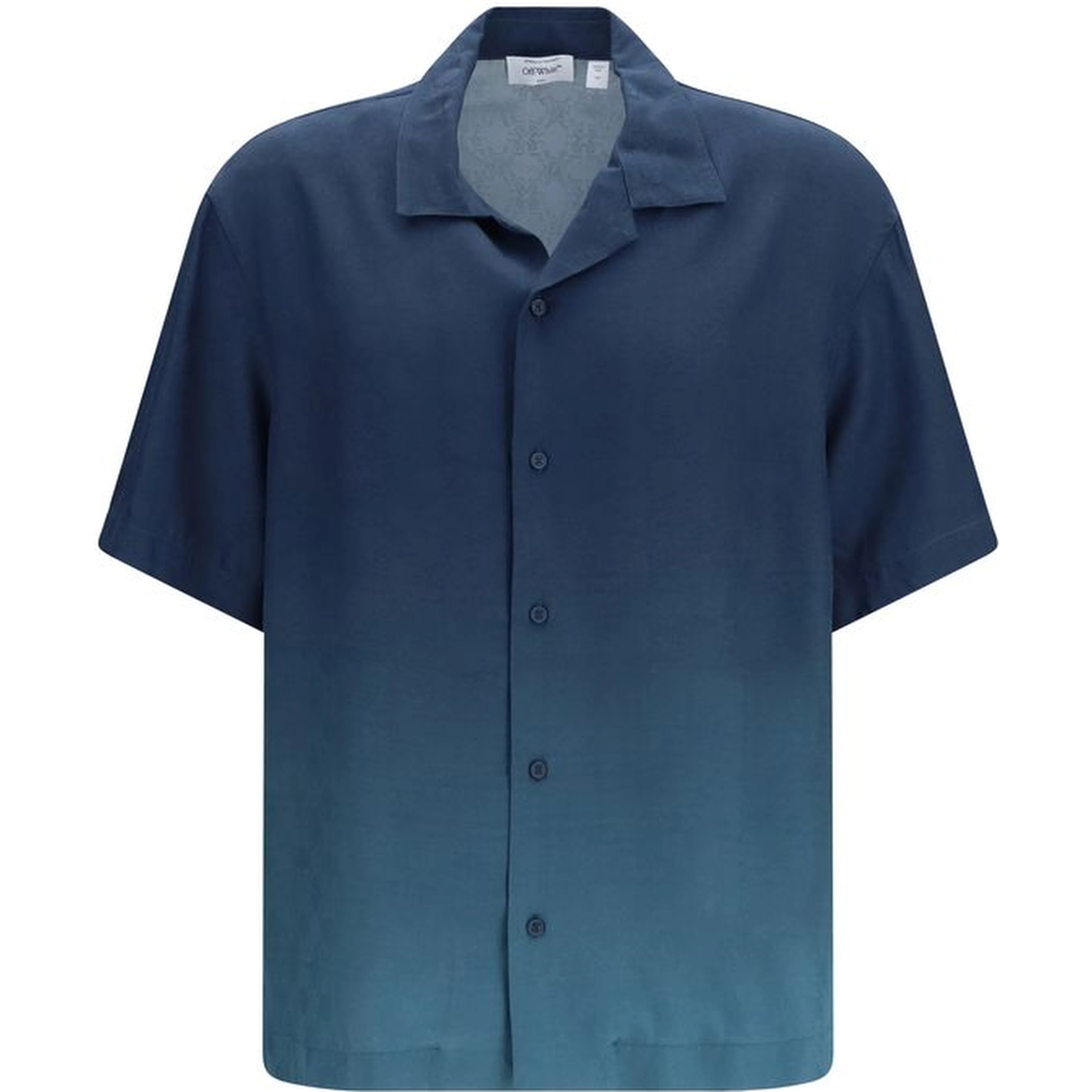 Blue Viscose Pattern Shirt