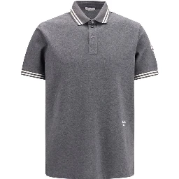 Gray Cotton Polo Shirt