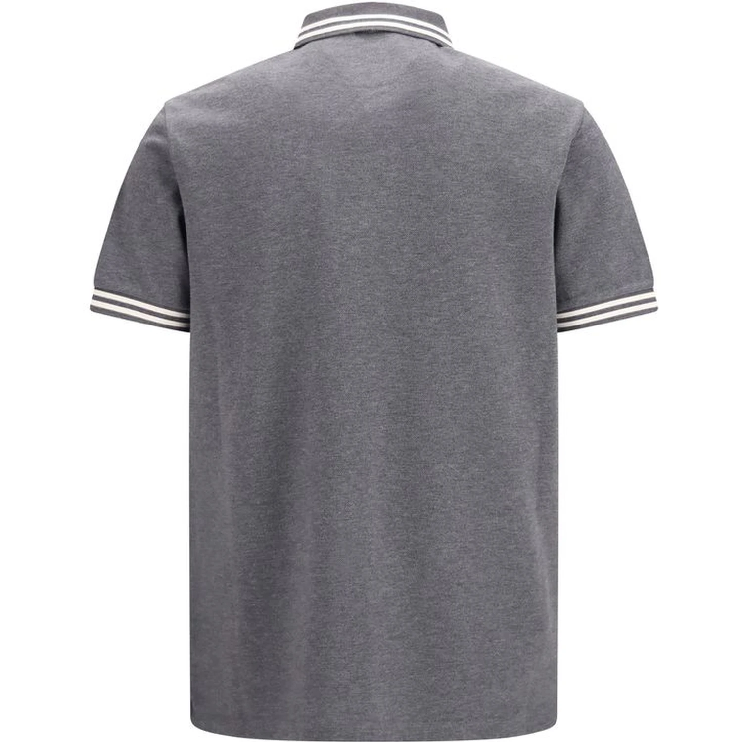 Gray Cotton Polo Shirt