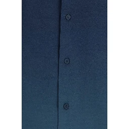 Blue Viscose Pattern Shirt