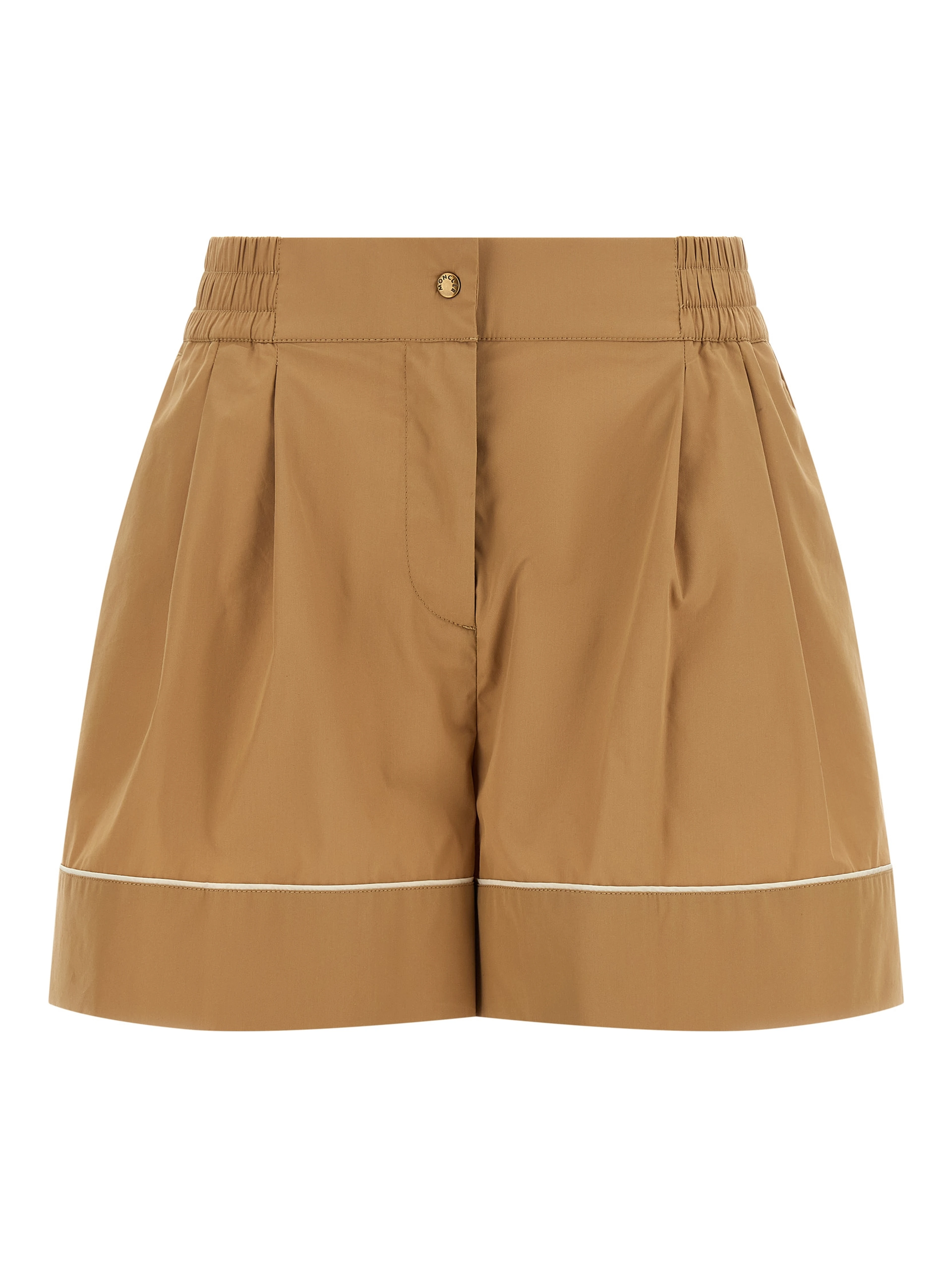 Beige Nylon Bermuda Shorts