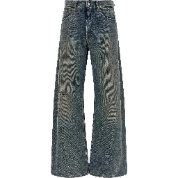 Blue Cotton Jeans Denim
