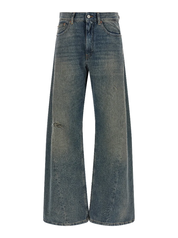 Blue Cotton Jeans Denim