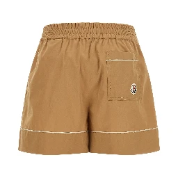 Beige Nylon Bermuda Shorts