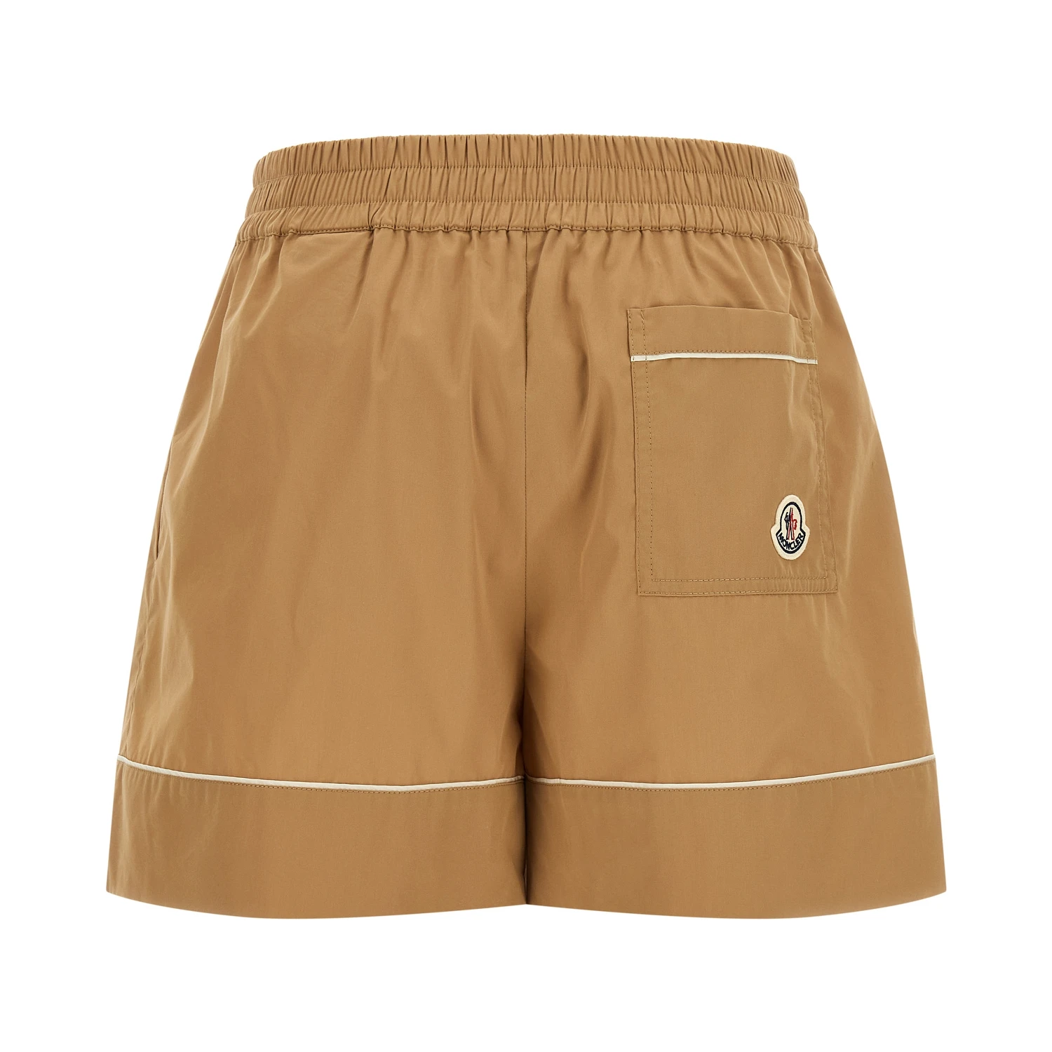 Beige Nylon Bermuda Shorts