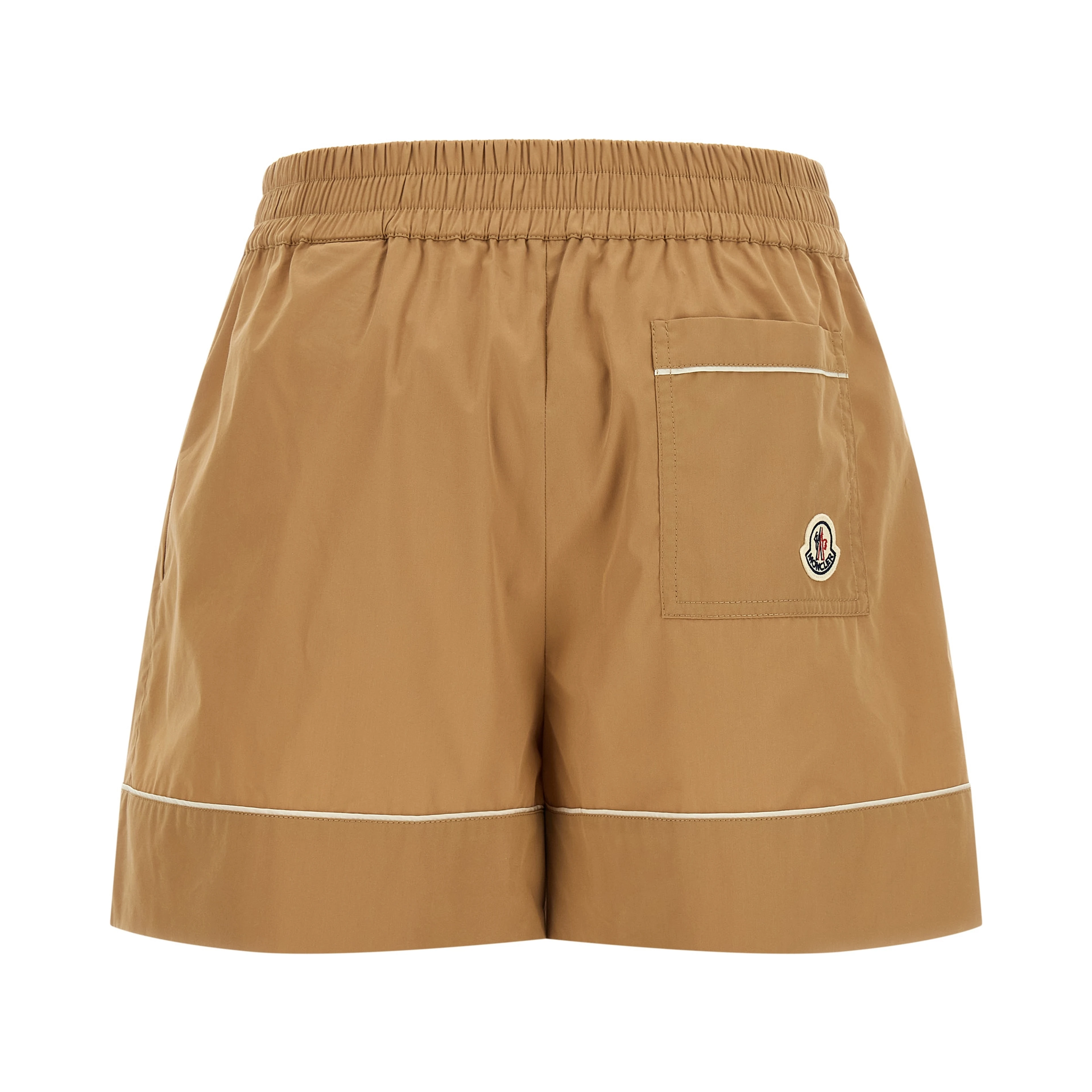 Beige Nylon Bermuda Shorts