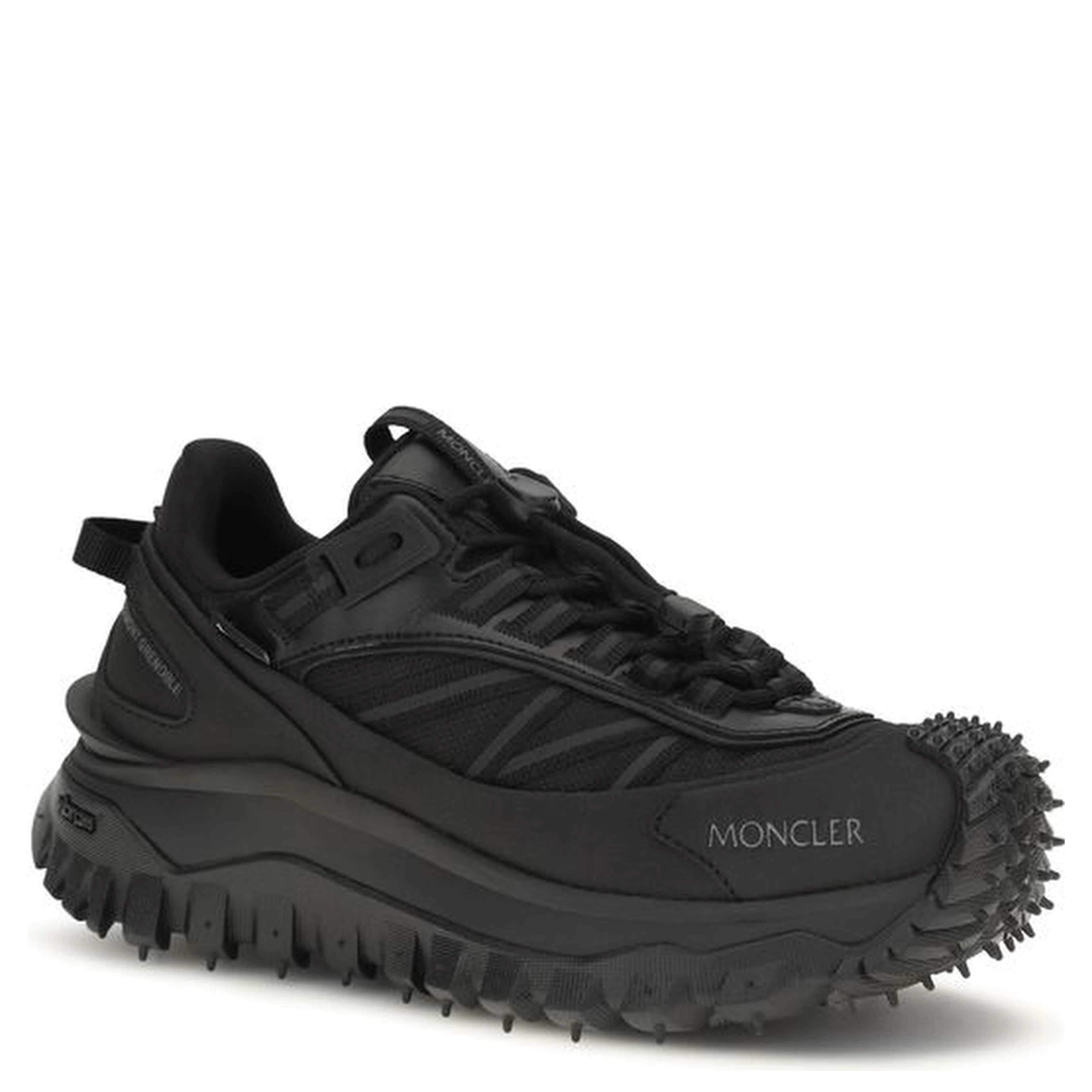 Black Calf Leather Bos Taurus Athletic Sneakers