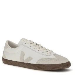 White Calf Leather Bos Taurus Sneakers