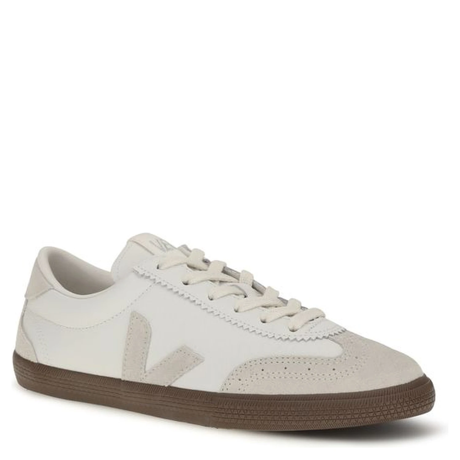 White Calf Leather Bos Taurus Sneakers